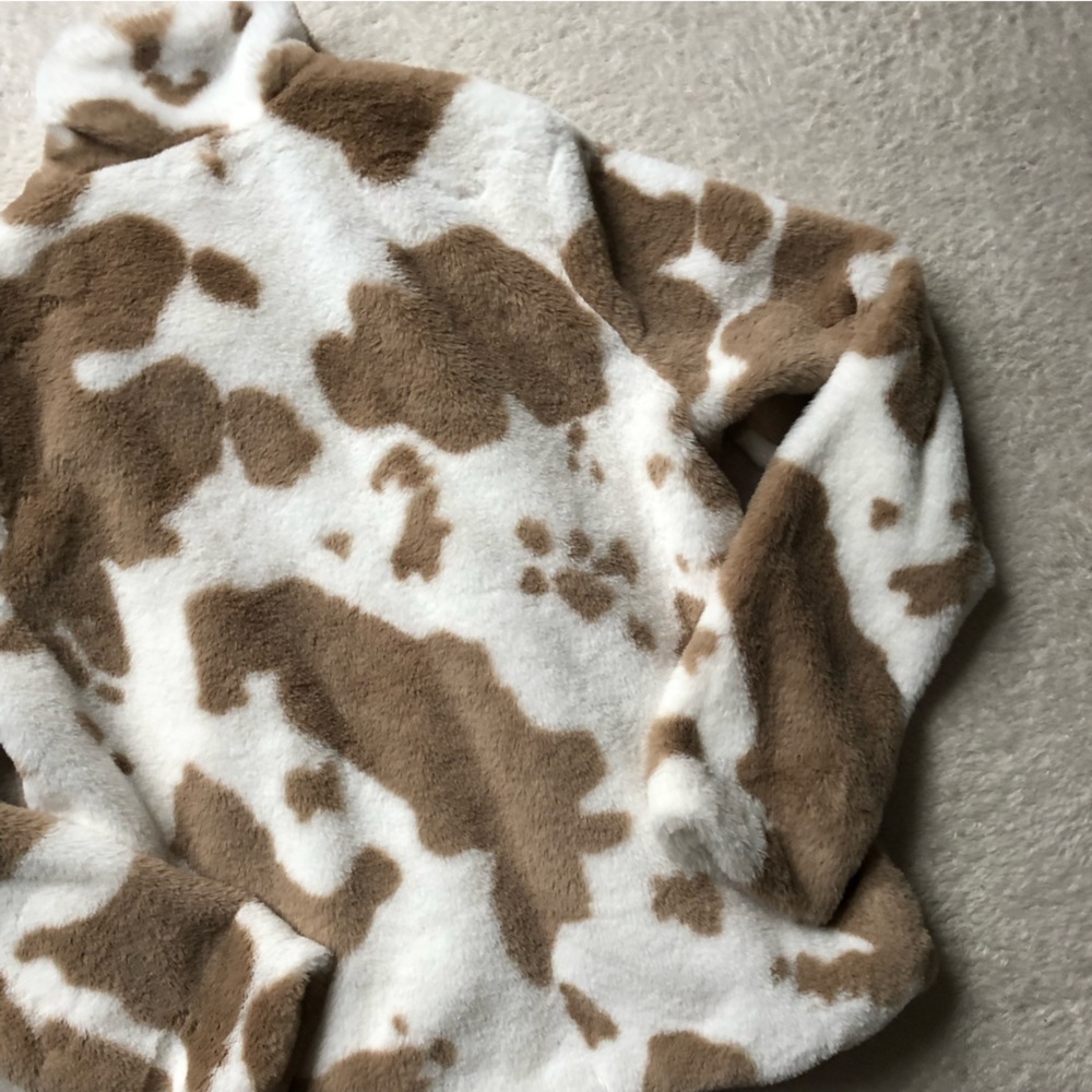 BiBi Cow Print Soft Open Jacket - Picture 10 of 10